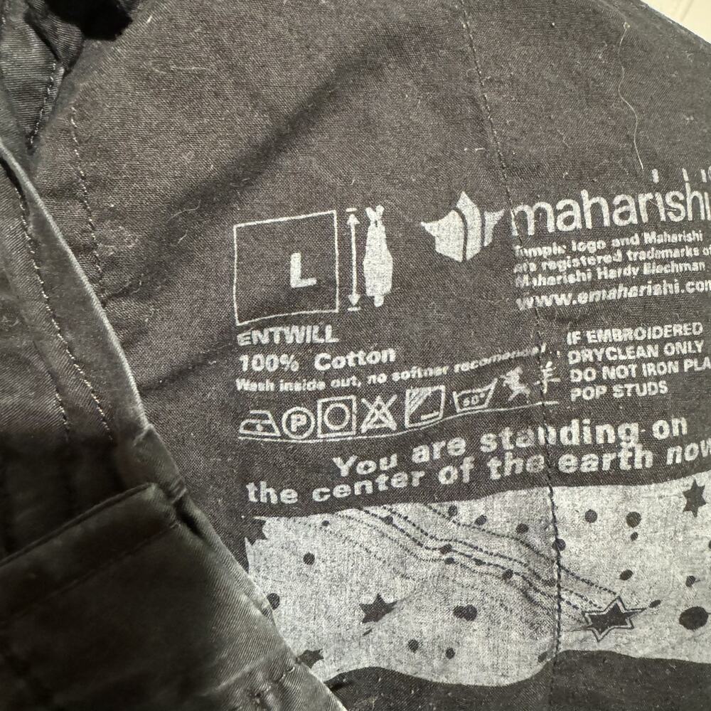 Maharishi Original Black Snopants Embroidery 90s Y2K Baggy Streetwear Mens Large - Picture 10 of 10